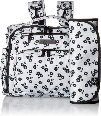 JuJuBe B.F.F Multi-Functional Convertible Diaper Backpack/Messenger Bag, Onyx Collection - Black Beauty in Kuwait