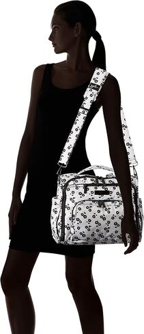 JuJuBe B.F.F Multi-Functional Convertible Diaper Backpack/Messenger Bag, Onyx Collection - Black Beauty in Kuwait