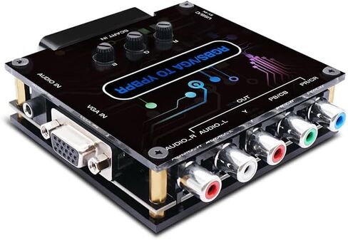 محول مكونات RGBS VGA SCART إلى YPBPR، 480i 480p 576i 576p 720p 1080i محول تحويل ترميز الفيديو، محول فيديو فرق اللون لـ Genesis، لـ Dreamcast، لـ N64 in Saudi Arabia