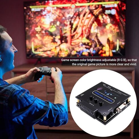 محول مكونات RGBS VGA SCART إلى YPBPR، 480i 480p 576i 576p 720p 1080i محول تحويل ترميز الفيديو، محول فيديو فرق اللون لـ Genesis، لـ Dreamcast، لـ N64 in Saudi Arabia