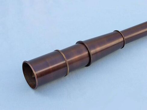 Hampton Nautical Admiral's Brass Spyglass Telescope with Rosewood Box, 32", Brass in Saudi Arabia