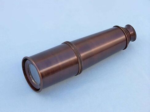 Hampton Nautical Admiral's Brass Spyglass Telescope with Rosewood Box, 32", Brass in Saudi Arabia