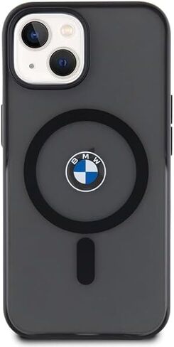 CG MOBILE BMW Phone Case Compatible with Magsafe iPhone 15 in Black Frosted IML, Anti-Scratch PC/TPU, Comfortable & Durable Hard Case with Accessible Ports, Shock Absorption & Signature Logo in Saudi Arabia