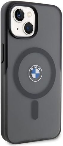 CG MOBILE BMW Phone Case Compatible with Magsafe iPhone 15 in Black Frosted IML, Anti-Scratch PC/TPU, Comfortable & Durable Hard Case with Accessible Ports, Shock Absorption & Signature Logo in Saudi Arabia
