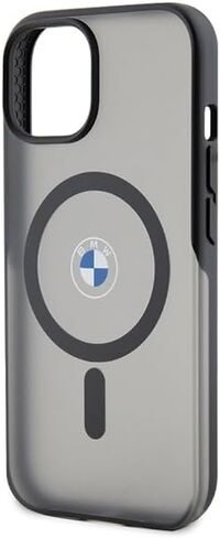 CG MOBILE BMW Phone Case Compatible with Magsafe iPhone 15 in Black Frosted IML, Anti-Scratch PC/TPU, Comfortable & Durable Hard Case with Accessible Ports, Shock Absorption & Signature Logo in Saudi Arabia