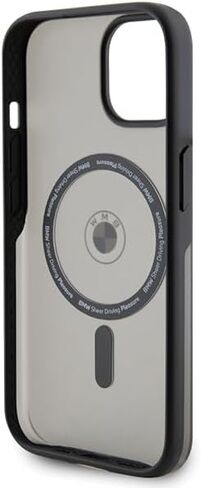 CG MOBILE BMW Phone Case Compatible with Magsafe iPhone 15 in Black Frosted IML, Anti-Scratch PC/TPU, Comfortable & Durable Hard Case with Accessible Ports, Shock Absorption & Signature Logo in Saudi Arabia