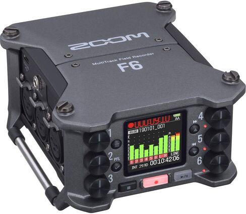 جهاز تسجيل ميداني Zoom F6 ذو 6 مدخلات / 14 مسارًا متعدد المسارات مع سماعات رأس AKG K 240 (عنصران) in Saudi Arabia