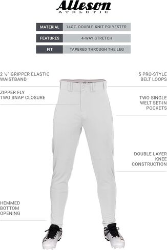 Badger Sports 657CTP - Tapered Baseball Pant - 3XL - GY in Saudi Arabia