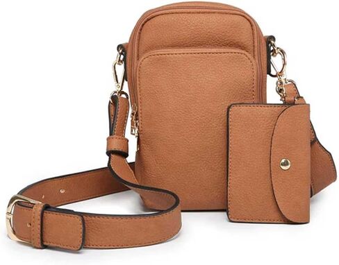 JEN & CO. Parker 3 Compartment Crossbody Bag with Pouch (M2080) in Saudi Arabia
