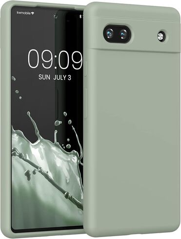 حافظة kwmobile متوافقة مع حافظة Google Pixel 6a - غطاء هاتف من السيليكون TPU مع لمسة نهائية ناعمة - أزرق بنفسجي in Saudi Arabia