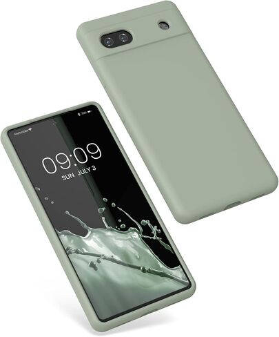 حافظة kwmobile متوافقة مع حافظة Google Pixel 6a - غطاء هاتف من السيليكون TPU مع لمسة نهائية ناعمة - أزرق بنفسجي in Saudi Arabia