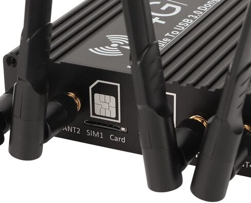 وحدة NGFF M.2 4G 5G إلى محول USB3.0، محول USB، مع مروحة تبريد، فتحة بطاقة SIM مزدوجة، مزود طاقة إضافي لهوائي عالي الكسب in Saudi Arabia