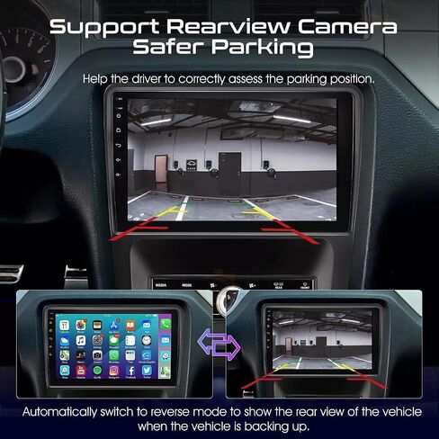 ستيريو سيارة Android 13 مقاس 10.1 بوصة لسيارة Ford Mustang 2010-2014: راديو بشاشة تعمل باللمس 2G+32G مع CarPlay وAndroid Auto، وBluetooth، وGPS، وWiFi، وSWC، وراديو FM وRDS، وكاميرا احتياطية AHD، وميكروفون in Saudi Arabia
