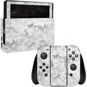 MightySkins Carbon Fiber Skin for Nintendo Switch - Pink Camo | Protective, Durable Textured Carbon Fiber Finish | Easy to Apply, Remove, and Change Styles | Made in The USA