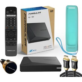 Formuler Z11 Pro Android 11 Dual Band 5G Gigabit LAN 2GB Ram 16GB ROM 4K + Extra 8K HDMI Cable + Extra Silicone Case Cover for Remote Control + Extra Magnetic Phone Car Mount