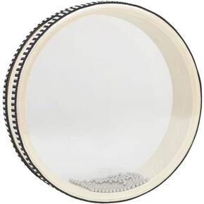 Ocean Drum,Sea Wave Drum for Meditation & Relaxation, Natural Color Rain Drumfor Stress Relief, Musical Sound Healing Instruments Ocean Sound Drum for Holistic Healing (10 inches FBA)