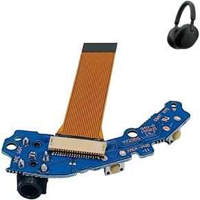 XM5 Power Button, NC/AMB Button, Audio Cable Input Jack Replacement for Sony WH-1000XM5 Wireless Noise Canceling Headphones Repairs incl Tools