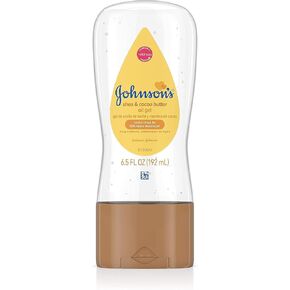 Johnson's Baby Oil Gel Enriched with Shea and Cocoa Butter, Great for Baby Massage, 6.5 fl. Oz (Pack of 2)