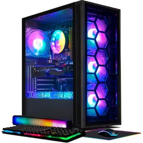 STGAubron Gaming Desktop PC,Intel Core I7 3.4 GHz up to 3.9 GHz,GeForce RTX 2060 6G GDDR6,16G RAM,512G SSD,WiFi,BT 5.0,RGB Fanx6,RGB Keyboard&Mouse,RGB Mouse Pad,RGB BT Sound Bar,W10H64