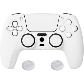 PlayVital Water Transfer Printing Patterned Anti-Slip Silicone Controller Skin for ps5 Controller Cover with 6 Thumb Grip Caps, Soft Rubber Case Protector for ps5 Controller - 100 Cash Money Dollar