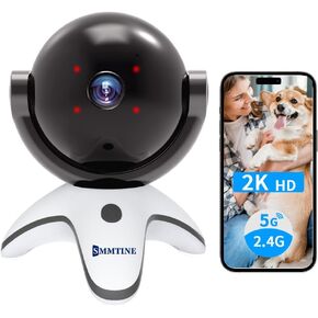 1080P HD 2MP Indoor Security Camera, Smart Tracking, IR Night Vision, AI Human Detection, Phone App, Cloud Storage/TF Card, for Baby/Elder/Dog/Pet Safety