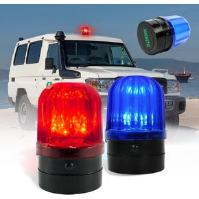 ELLUMIN 6" Flashing Light, Red LED Strobe Beacon Light with Magnetic Base for Vehicle Forklift Truck Tractor Golf Carts UTV Car Bus and Club Party Show Bar