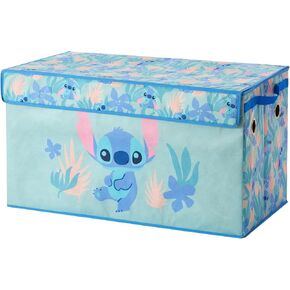 Idea Nuova Disney Stitch Collapsible Storage Trunk, Durable with Soft Lid, 28.5"x14.5"x16"