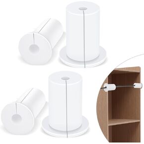 4 Pcs Starlink Wall Grommets for Cables Mount Mini Internal Cable Routing Kit Silicone Cable Feed Through Bushings Wall Hole Grommets for 1 Inch Cables Rubber Cable Mounting Accessories(White)