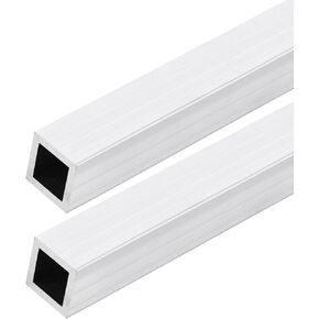DMiotech 2Pack (38mm x 38mm x 3.2mm) 6061 Aluminum Square Tube 610mm Length Industry Metal Tubing for Machinery Frame Construction DIY Projects