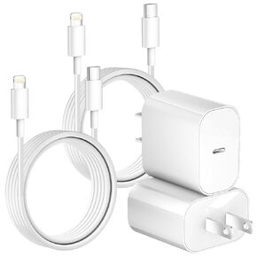 Fast Charger for iPhone,iPhone Charger Fast Charging Block,2Pack Quick Apple iPhone Charger,iPhone Wall Charger Power Adapter,10FT Long USB C Lightning Cable for iPhone 14/14 Pro/13/12/11/XR/SE/X,iPad