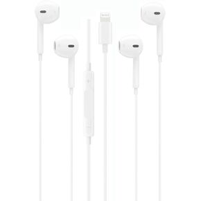 2 Pack Apple Earbuds [Apple MFi Certified] Headphones Earphones with Lightning Wired in Ear Headphone Plug Stereo Bass Compatible for iPhone 14/13/12/11/XR/XS/X/8/7/Pro/Pro Max -White