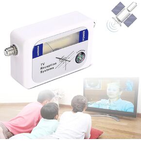 HEITIGN Mini Finder Digital Aerial Terrestrial TV Antenna Strength Meter Detector Receiver Frequency Range 170-860MHz