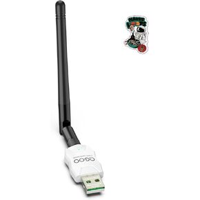 Class 1 Long Range Bluetooth Adapter for PC, QGOO USB Bluetooth Adapter for PC 5.3+EDR, Bluetooth Dongle Bluetooth Receiver Support Windows10/8.1/8/7（white-193）