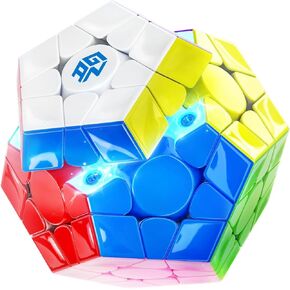 Megaminx Maglev، مكعب سرعة مغناطيسي خماسي مع 160 مغناطيس، 3x3x3 توتر سلس سريع قابل للتعديل مضاد للبوب STEM لعبة ثلاثية الأبعاد للأطفال الأولاد الأطفال يمارسون المنافسة، قاعدة رمادية مطلية بالأشعة فوق البنفسجية