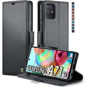 Samsung Galaxy A71 5G Case,Samsung Galaxy A71 5G Wallet Case with Card Holder Kickstand Magnetic,Leather Flip Case for Samsung Galaxy A71 5G (Coffee)