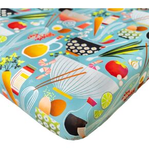 Jade&Kai Single Fitted Crib Sheet | Gently Made for Sensitive Skin | Premium Soft and Stretchy Viscose | Designed by Mamas (Eucalyptus)