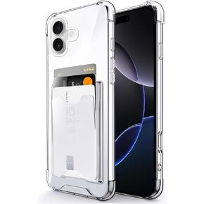 Shields Up for iPhone 15 Pro Max Case with Card Holder Stand, 6.7", Clear in Saudi Arabia