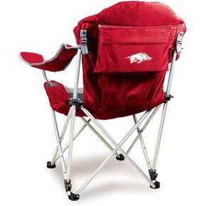 PICNIC TIME NCAA Reclining Camp Chair, One Size, Dark Red