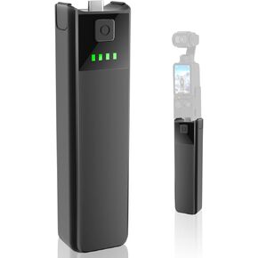 Battery Charger Handle Compatible for DJI osmo Pocket 3, Portable osmo Pocket 3 Battery Handle, 5000mAh Battery, Reserved 1/4" Thread, 22.5W Fast Charging Type C Connect