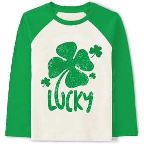 CM-Kid Kids st. Patricks Day Shirt Girls Boys Cute Print Long Sleeve T-Shirt Toddler Saint Patricks Day Outfits