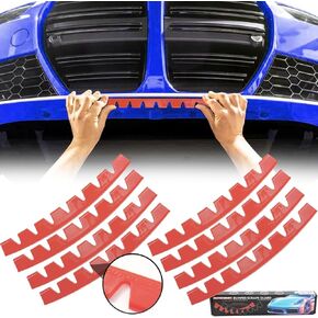 AUTOXBERT 8PCS Universal Car Front Bumper Guard Chassis Anti-Scratch Anti-Skid Kit Scrape Protector,Car Bumper Guard Anti-Scratch Kit Scrape Protector Plate Skid Plate DIY with Pre-Attach