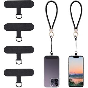 4pcs Mobile Phone Lanyard Patch, Mobile Phone Tether Patch Strap Replacement Parts Phone Lanyard Replacement Parts for Mobile Phone