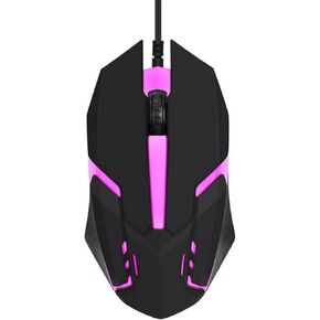 Ergonomically Designed Wired Mouse, Reduces Hand Fatigue and Muscle Strain, Colorful Breathing Light USB Computer Mouse, Gaming, Office and Home Mouse (Black, Wired)