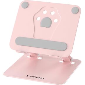 Adjustable Laptop Stand Portable Laptop, Carbon steel Laptop Stand for Desk Foldable Ergonomic Computer Notebook Stand Holder for MacBook Air Pro, Dell XPS, HP (11-17.3'')All Notebooks - Pink
