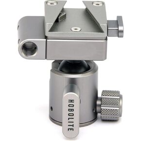 Ball Head Tripod Adapter, V-Mount Tripod Adapter with 3/8" Threaded Role, Umbrella Mounting Role, Quick Installation for Mini Continuous LED Light