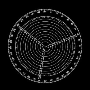 Circular Center Finder 8 inch Acrylic Circular Ruler Drawing Tool Woodworking Marker Engraving Marker Compass Plotter Transparent for Wood Poster Board Plastic Metal Glass Composite Materials