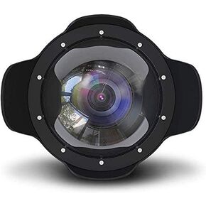 SeaFrogs WA006-A Optical Acrylic 40M/130FT 8" inch Wide Angle Dome Port for EOS 5DIII-IV 24-105MM and D500 D750 D800 D810 (105MM) Waterproof Camera Case (D 90mm L 106mm)