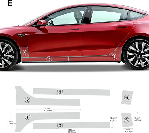 FDAIUN for Tesla Model 3 2017-2024 PPF Precut Car Paint Protective Film Self Healing 8.5mil TPU HD Film Scratch Protector Exterior Accessories in Kuwait
