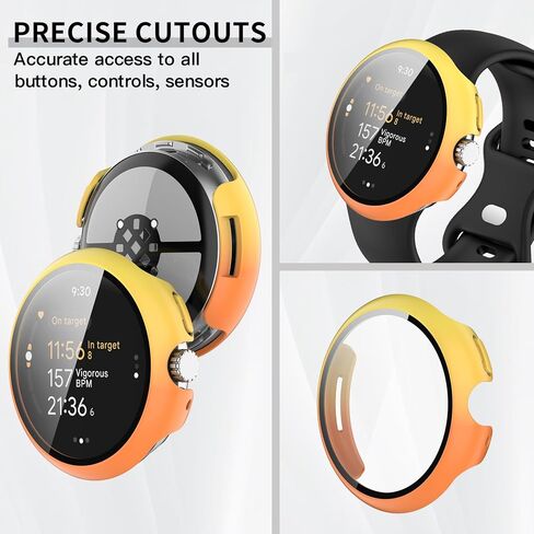 Screen Protector Case Compatible for Google Pixel Watch 3 41mm 45mm Soft TPU Bumper Cover Case Replacement for Google Pixel Watch 3 Smartwatch Accessories (8colors, 45MM) in Saudi Arabia