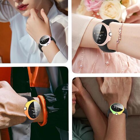 Screen Protector Case Compatible for Google Pixel Watch 3 41mm 45mm Soft TPU Bumper Cover Case Replacement for Google Pixel Watch 3 Smartwatch Accessories (8colors, 45MM) in Saudi Arabia